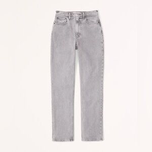 Abercrombie & Fitch Curve Love Ultra High Rise 90s Straight Jean 28 6S